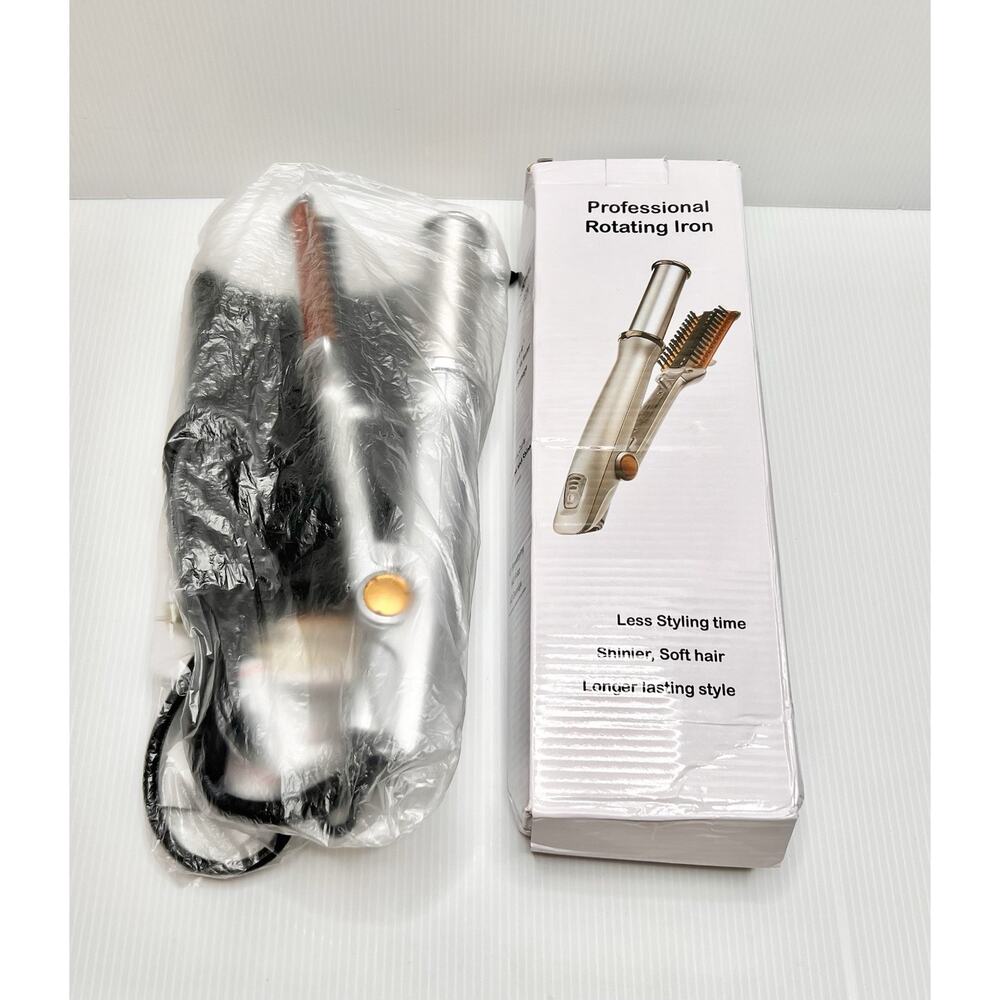 NEW Tre Milano The Rotating Iron Ceramic Hair Brush Accessories Orange IS1001